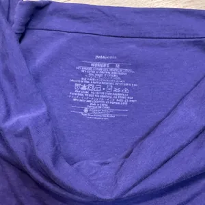 Patagonia Organic Cotton Medium M Purple Dress Ruched‎ Casual Asymmetrical Hem thumbnail 3