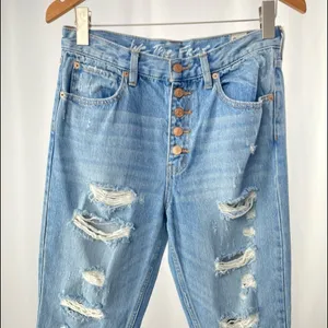 Free People We The Free Blossom Distressed Rigid Skinny Jeans in Blue Size‎ 28 thumbnail 6