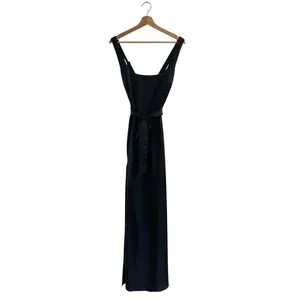 Show Me Your Mumu Lana Maxi Dress in Black Luxe Satin S thumbnail 4