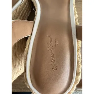 Universal Threads Wedge Sandals Womens 8.5 Cream White Espadrille Platform Strap thumbnail 10