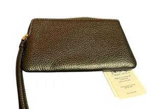 Coach Black and Gold Wristlet thumbnail 2