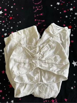 Natalie Rolt White Set Ruched High-Slit Midi Skirt & Top size 1 - Women thumbnail 16
