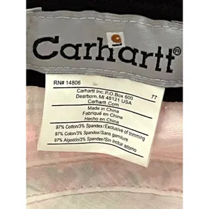 Carhartt Logo Women's Pink Plaid Canvas Breathable Bucket Hat thumbnail 4