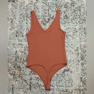Abercrombie & Fitch V Neck Bodysuit Soft A&F collection size Small thumbnail 4