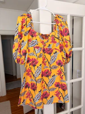 A.L.C. Elle Floral Puff Sleeve Mini Dress thumbnail 2