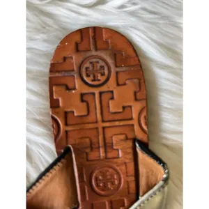 Tory Burch Metallic Leather Flip Flops - Size 6 thumbnail 6