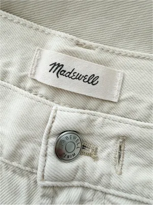 Madewell Ultimate Wide Leg Pant Cream Vintage Canvas Airy Denim NZ211 Size 28 thumbnail 10