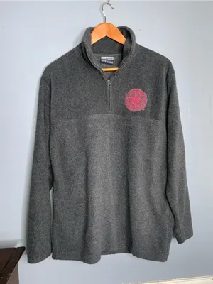 Louisiana Ragin Cajun’s Weatherproof Gray Quarter-Zip Pullover Small thumbnail 2
