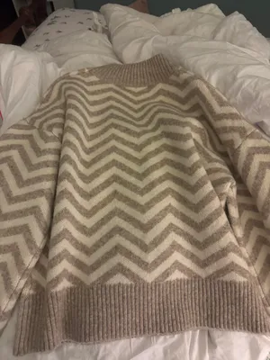 Checkered Sweater Brown Size L thumbnail 3