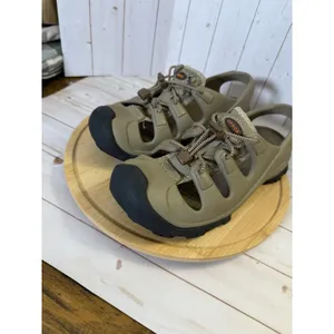 Crocs Swiftwater Mesh Deck Sandals Mens Khaki Tan Closed Toe Fisherman Water thumbnail 2