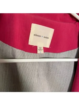 Silence + Noise Urban Outfitters Women's Size Small Boyfriend Blazer Open Pink thumbnail 8