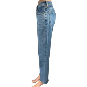 Abercrombie & Fitch Blue Ankle Straight Ultra High Rise Denim Jeans Pants Sz 26 thumbnail 2