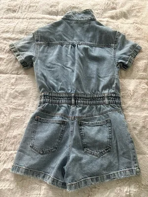 ZARA Jean Romper Blue thumbnail 6
