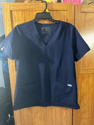 FIGS Scrub Top Navy thumbnail 1