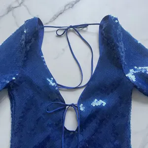 Bardot Verona Sequin dress Cobalt blue Size 6 Gala Event Party Formal thumbnail 7