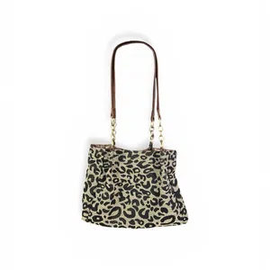 Baelaanan & Bag Leopard Print Tote Bag with Brown Handles thumbnail 2