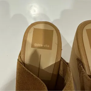 Dolce Vita Tan‎ Suede Fridge Wedge Clog Sandals Size 9 thumbnail 8