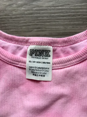 PINK Victoria's Secret Soft Pink Ribbed Tank thumbnail 2