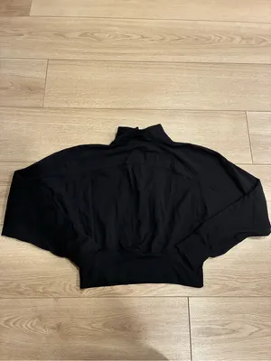 Lululemon Women’s Cropped Half Zip Pullover Black Size XS/S thumbnail 4