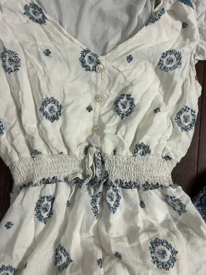 Kindred Blue and White Floral Maxi Dress thumbnail 3