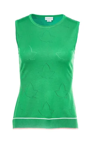 Ivy Storehouse Women’s Ivy Pointelle Knit Tank Alpha Kappa Alpha AKA Size XXL thumbnail 1