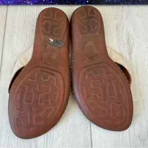 Born Beige Leather Thong Flat Slip On Sandals B86811‎ Women Sz 10 thumbnail 8