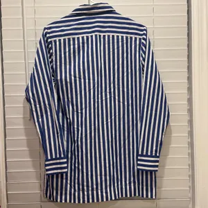 Lauren Ralph Lauren Tunic Women S Blue White Striped Lace Up Nautical Coastal‎ thumbnail 8