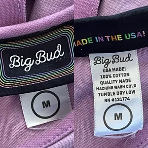 Big Bud Press Shop Girl Dress Cotton Pockets Lilac Lavender Medium EUC‎ thumbnail 5