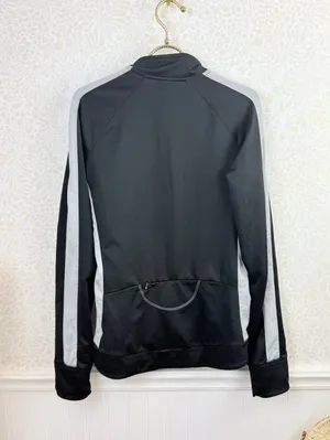 Alo Yoga Vintage Black & Gray Activewear Pocket Track Jacket - Size - Medium thumbnail 3