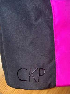 Calvin Klein Bright Pink Puffer Jacket with Black Panels thumbnail 3
