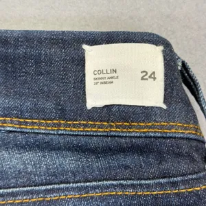 Hudson Collin Skinny Jeans Womens 24 Dark Wash Low Rise Double Button Denim‎ thumbnail 6