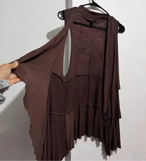 Brown layered vest with a boho vibe #festivalvibes ALYX size L :Box OW4: thumbnail 1