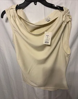 a new day Cream Drape Neck Sleeveless Camisole thumbnail 1