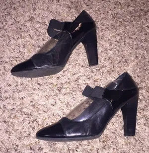 Black Azalea Simply Vera Vera Wang Mary Jane Heals Size 6.5 thumbnail 1