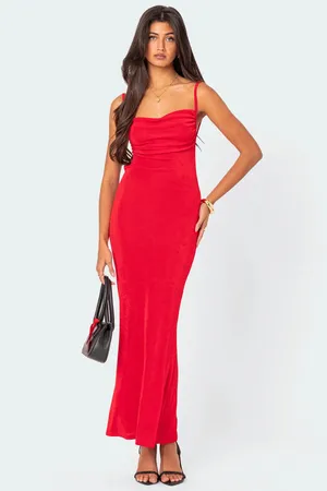 Edikted Clea Open Back Maxi Dress thumbnail 5