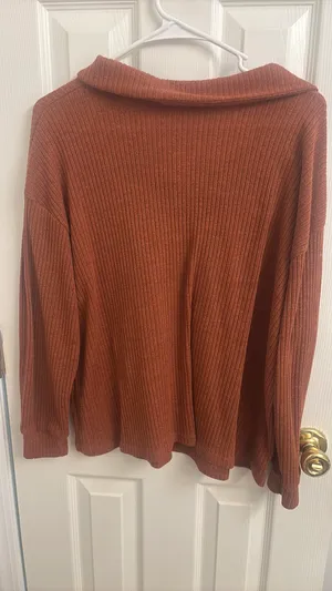 Light Sweater Orange Size XL thumbnail 2