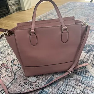 Kate Spade Hadlee Laurel Way Dusty Peony Pink Leather Handbag Purse Satchel thumbnail 8