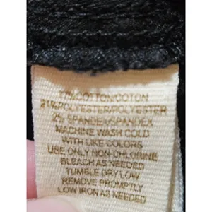 Free People Womens Washed Out Black Lace Inset Flare Jeans‎ 31 thumbnail 5