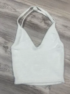 Gymshark Whitney Simmons collection White Halter Crop Top thumbnail 1
