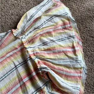 Free People Summer Nights‎ Striped Dress in Yellow Tunic Mini Size S Small Boho thumbnail 8