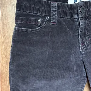 Vintage GAP Women's Y2K Dark Brown Ultra Low Rise Flare Corduroy‎ Pants Size 6 thumbnail 2