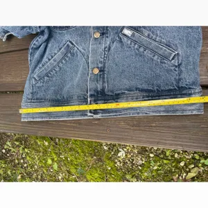Vintage Guess Georges Marciano Denim Trucker Jacket Acid Wash Blue Women Medium thumbnail 4