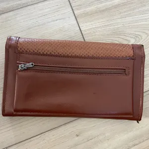 Vintage Avon‎ Wallet Brown Faux Leather Snake Accent Checkbook Clutch thumbnail 3