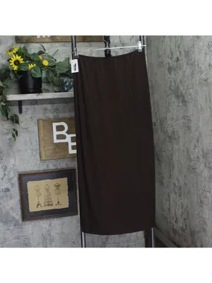 NWT Auden Womens Variegated Ribbed Pajama Skirt 94629562 Brown M thumbnail 3