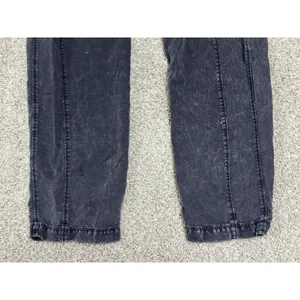 Free People Desert Daze Harem Pants Washed Denim Button Fly Cargo Size 4 thumbnail 4