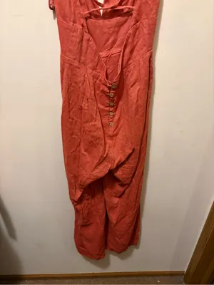 Free People halter wide leg romper Terra cotta size XS thumbnail 6