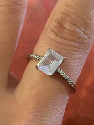 Ring 925 sterling silver size 8 1/4 unique thumbnail 1