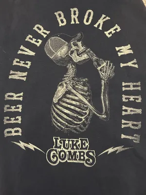 Luke Combs beer never broke my heart hoodie thumbnail 2