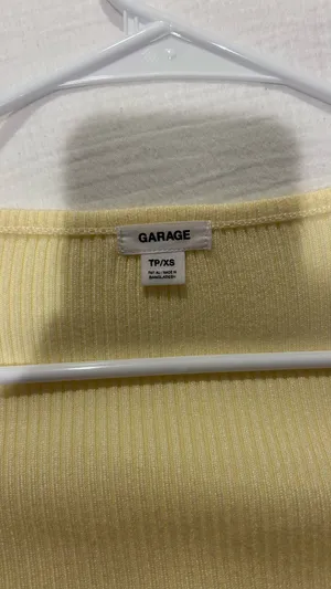 Yellow garage knitted long sleeve top  thumbnail 2