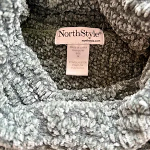 NorthStyle Chunk Knit Cowl Neck Pullover Sweater Green Wmn Sz 1x Cozy‎ Soft Vtg thumbnail 5